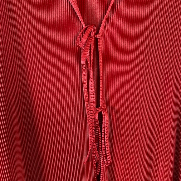 Shein Red Long Sleeve Blouse size 3X - Picture 2 of 9